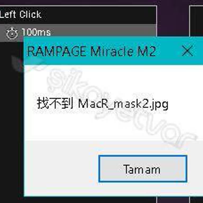 Rampage Miracle M2 Yazılımında Macro Ayarı Sorunu