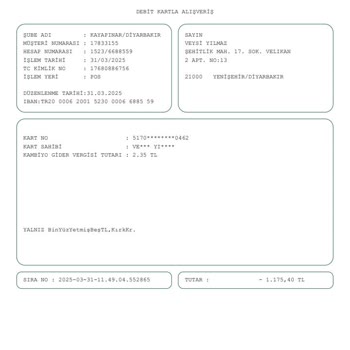 Haksız Kambiyo Vergisi Kesintisi