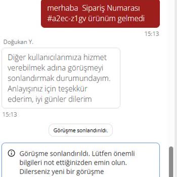 Yemek Sepeti'nde Kayıp Sipariş Ve İletişim Sorunu