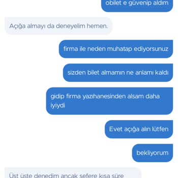 İade Garantisi Verilmeyen Bilet Ve İletişim Sorunları