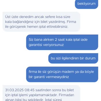 İade Garantisi Verilmeyen Bilet Ve İletişim Sorunları