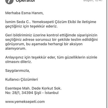Teslim Edilmeyen Yemeğin Ardındaki İletişim Krizi