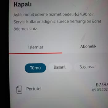 İzinsiz Portutel Aboneliği Ve Ücret Tahsilatı