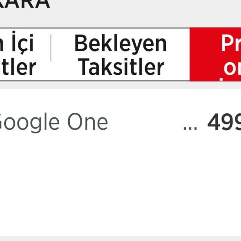 Google One Hesabından İzinsiz Para Çekimi