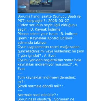 Güncelleme Sonrası Oyun Performansı Sorunu