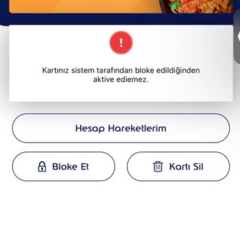 Bloke Edilen Kartın Gizemi