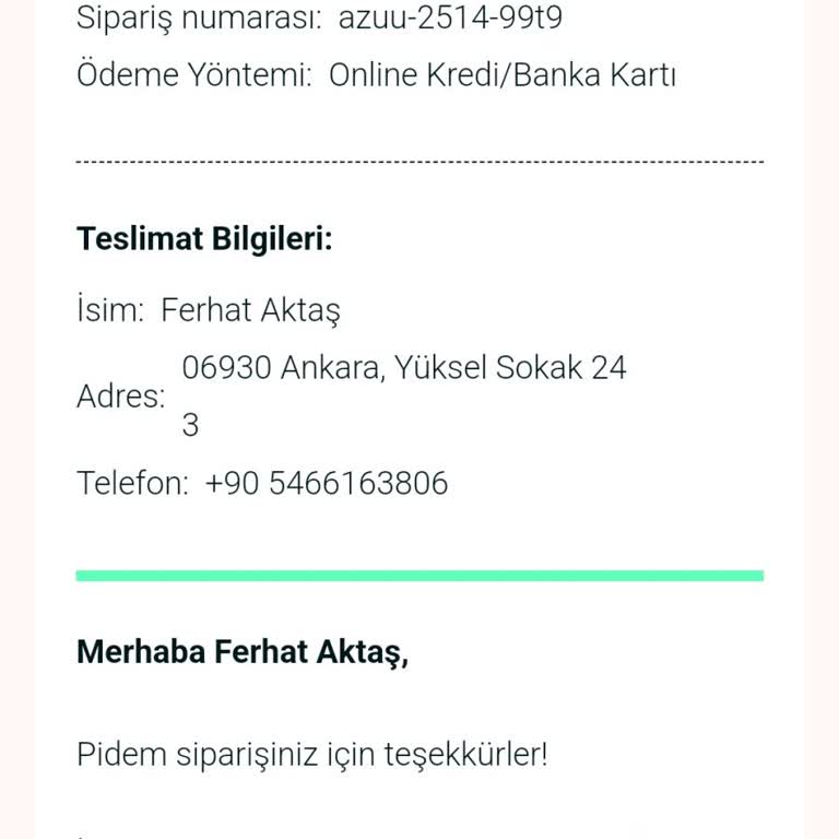 Teslim Edilmeyen Siparişle Mağduriyet