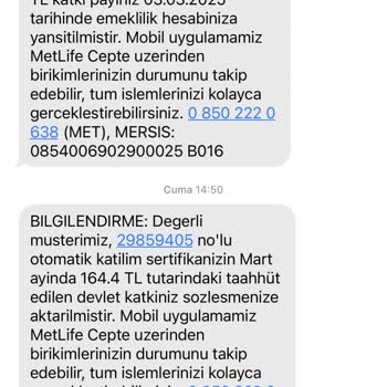 Metlife Uygulama Ve İletişim Sorunları