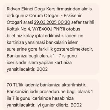 Bilet İptalinde Haksız Kesinti