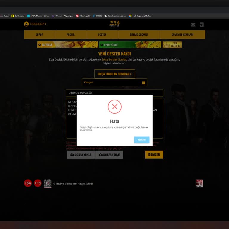 Zula'da Oyun Yavaşlığı Ve E-posta Doğrulama Sorunu