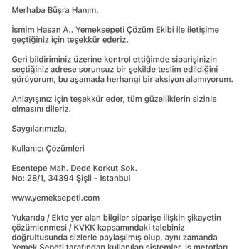 Yanlış Teslimat Ve İade Sorunu: Yemeksepeti Market'te Çifte Sipariş Karmaşası