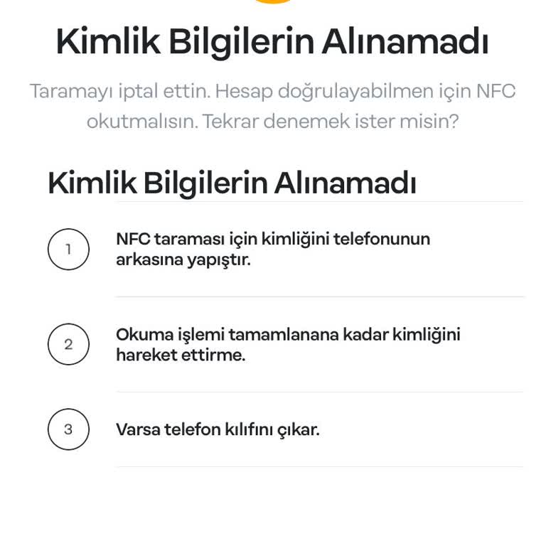 Papara Kart Başvurusunda NFC Doğrulama Sorunu!