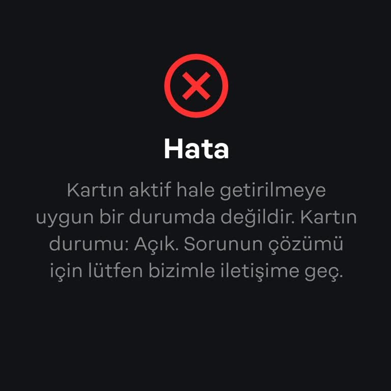 Papara Kart Aktivasyon Sorunu: Açık Kartla İşlem Yapamıyorum