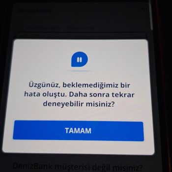 Denizbank Mobil Uygulama Ve Kart Sorunları