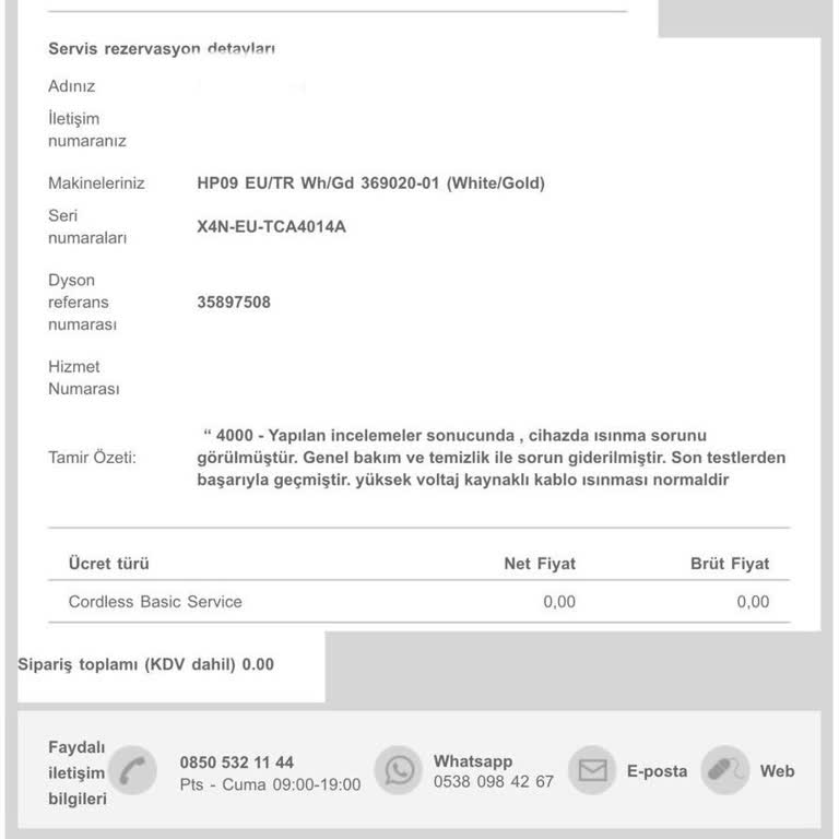 Dyson Hava Temizleyici Priz Sorunu Ve Servis Yanıtı