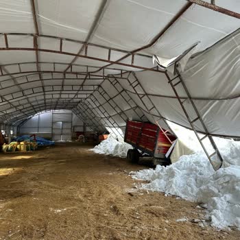 Ekin Çadır Yaptırdığım 46m×13m Olan Küçükbaş Çadırı Çöktü