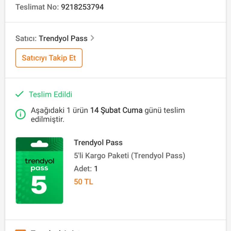 Trendyol Pass 5 Üyeliği Hakkında Yanıltıcı Bilgilendirme