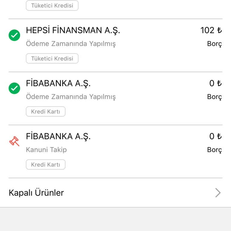 Yanlış Findeks Raporu: Kapalı Borç Halen Açık Görünüyor