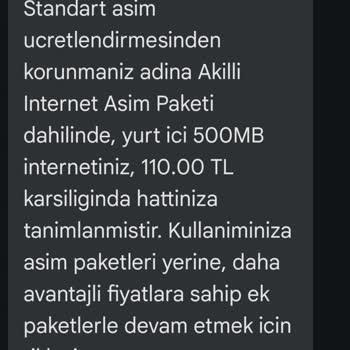 Faturalandırma Sorunları Ve Aşım Ücretleri Hakkında Şikayet