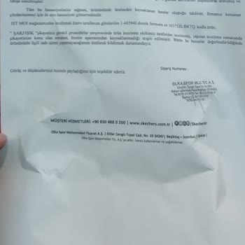 Işıklı Ayakkabının Arızası Ve Yetersiz Müşteri Hizmeti