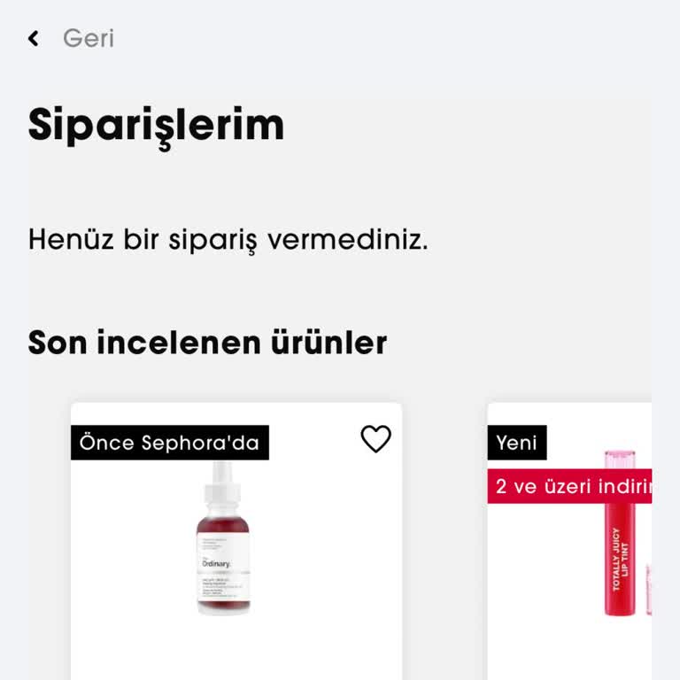 Sephora'dan Alınan Serumun Kargo Sorunu