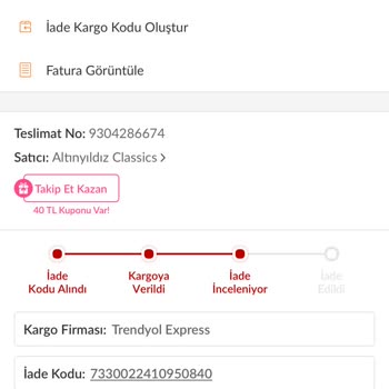 İade Süreci Kabusu: Pantolonlar Kayboldu