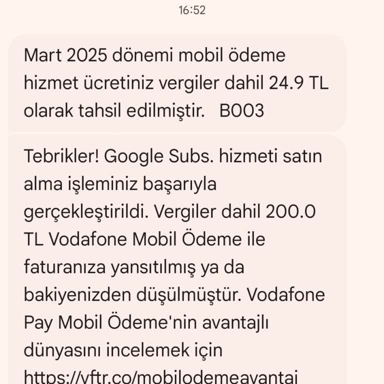 Onaysız Google Subs Üyeliği: Vodafone'un Müşteri Hizmetleri Yetersiz