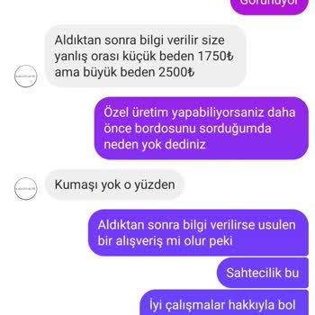 Fiyat Çelişkisi Ve Saygısız İletişim