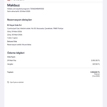 Yanıltıcı Rezervasyonla Mağduriyet