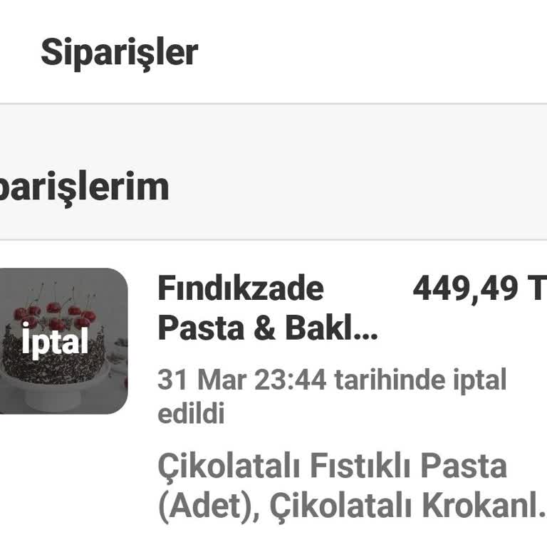 Gece Yarısı İptal Edilen Siparişle Gelen Hayal Kırıklığı