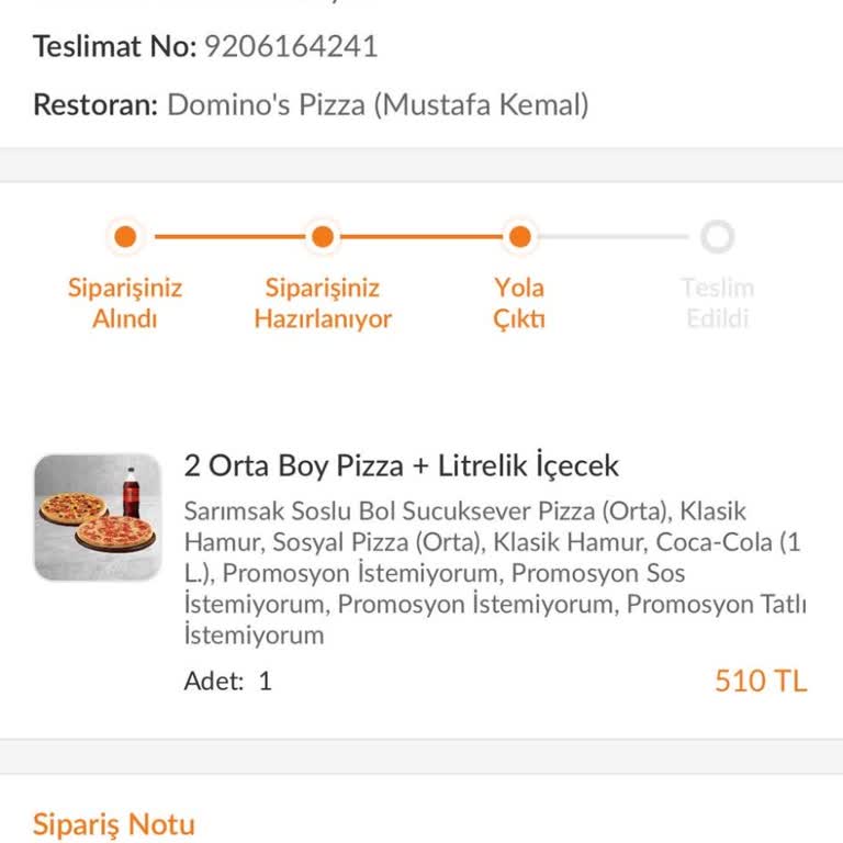 Domino's Siparişinde Notlara Dikkat Edilmiyor: Çocuğum Uyandı!