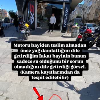 Sıfır Motosiklette Kabul Edilemez Arıza Ve İlgisiz Servis