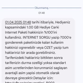 Vodafone Paket Aşımı Ve Haksız Ücretlendirme Sorunu