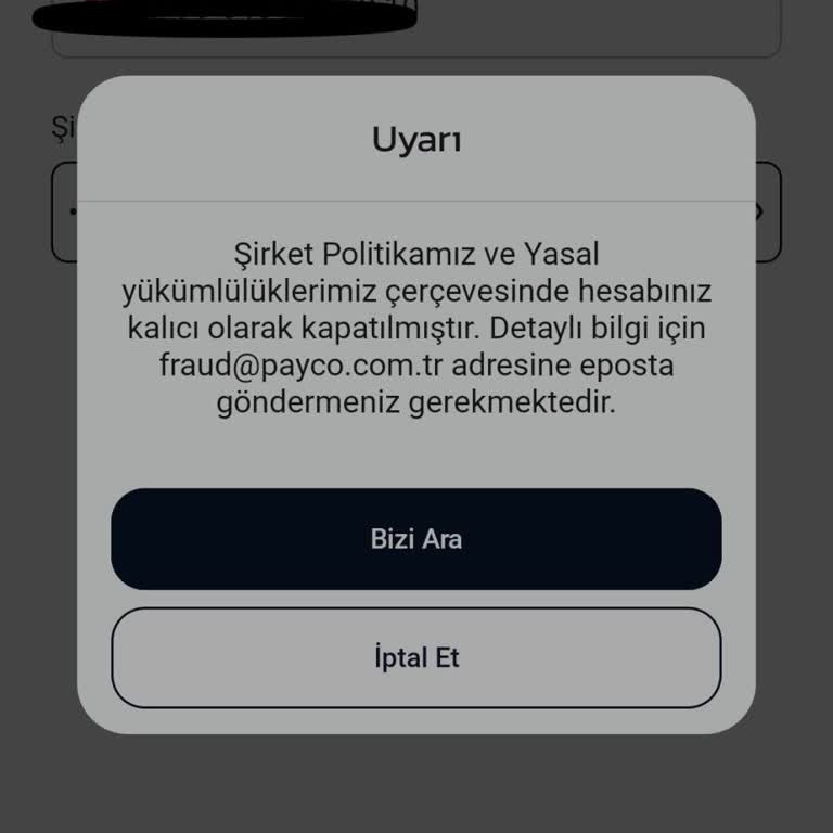 Payco Hesabımdan Habersiz Para Çekildi Ve Hesabım Kapandı