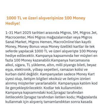 Petrol Ofisi Migros Kampanya Puanları Mağduriyeti