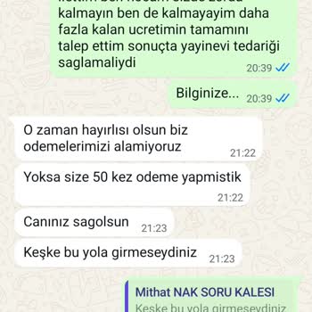 Ödeme Sözleşmesine Uymayan Yayınevi Mağduriyeti