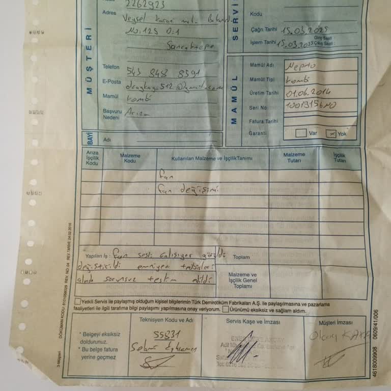 DemirDöküm Servis Ücreti Ve Çözüm Eksikliği Can Sıkıyor