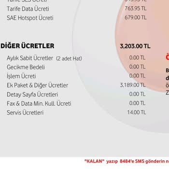 Yanlış Faturalandırılan Ek İnternet Paketi