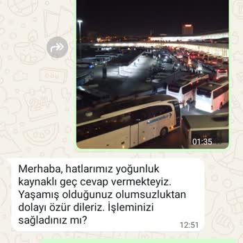 Kamil Koç Seyahat İle Yaşanan İletişim Ve Bilgilendirme Sorunları
