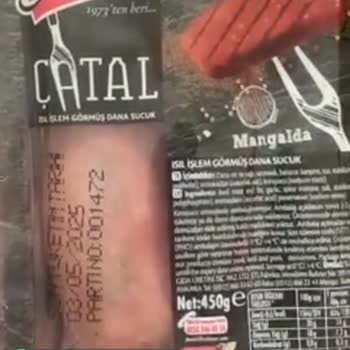 Sultan Çatal Sucuk Kapalı Paket Küflendi