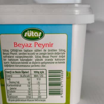 Sütaş Beyaz Peynirde Tekrarlayan Bozuk Tat Ve Koku Sorunu