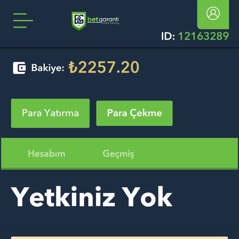 Betgaranti'de Çekim Talebine Bloke Koyulması