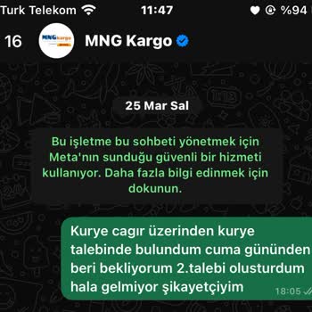 Kurye Hizmetinde Sürekli Gecikme Ve İletişim Sorunları