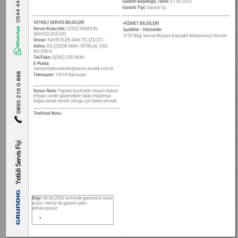 Grundig Kurutma Makinesi: Garanti Altında Sorunlar