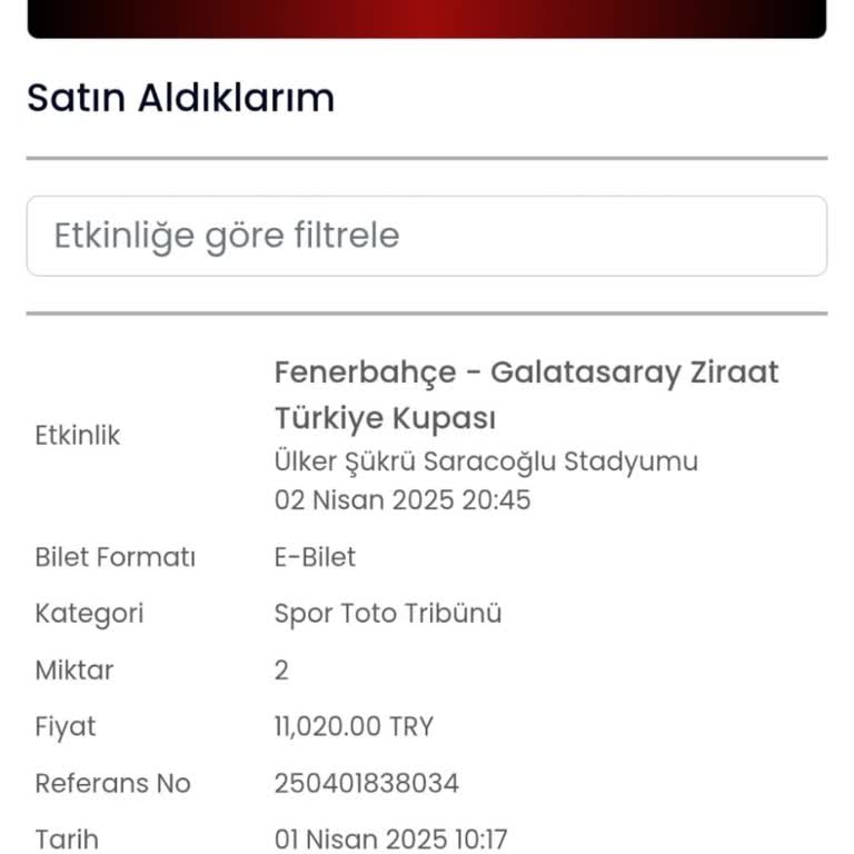 Satın Alınan Biletler Passolig'de Görünmüyor!