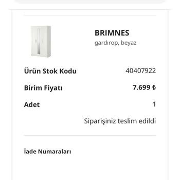 Eksik Ve Hatalı Gardırop İadesinde Yanlış Ücret İadesi