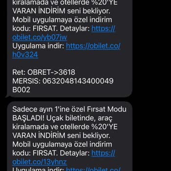 Reklam SMS'lerinden Kurtulamıyorum