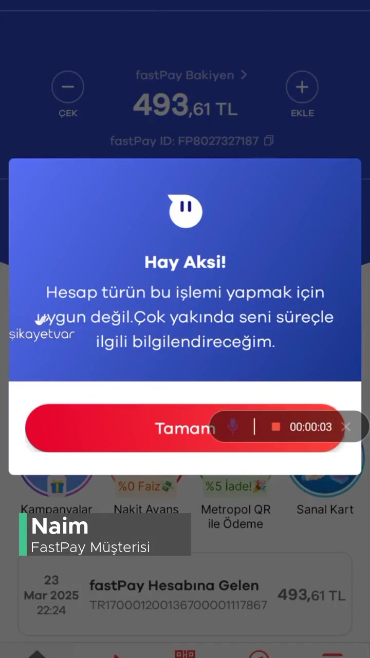 FastPay Paramı İade Ediniz videonun kapak resmi