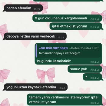 Gofeel'den Sipariş Mağduriyeti: Bir Aydır Kargo Yok