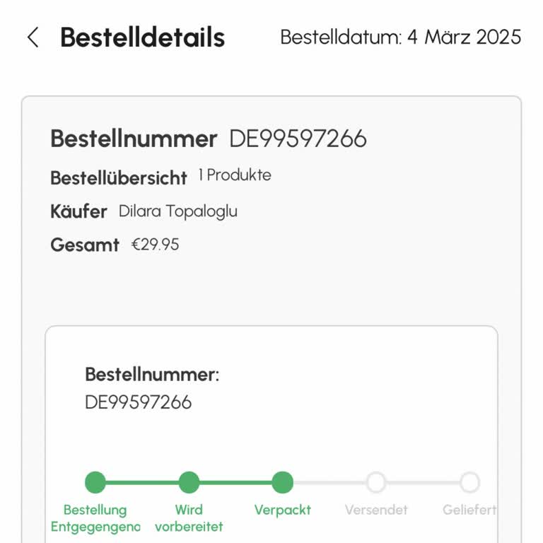 Kaputt erhaltene Karaca Bestellung, Rücksendung nicht möglich